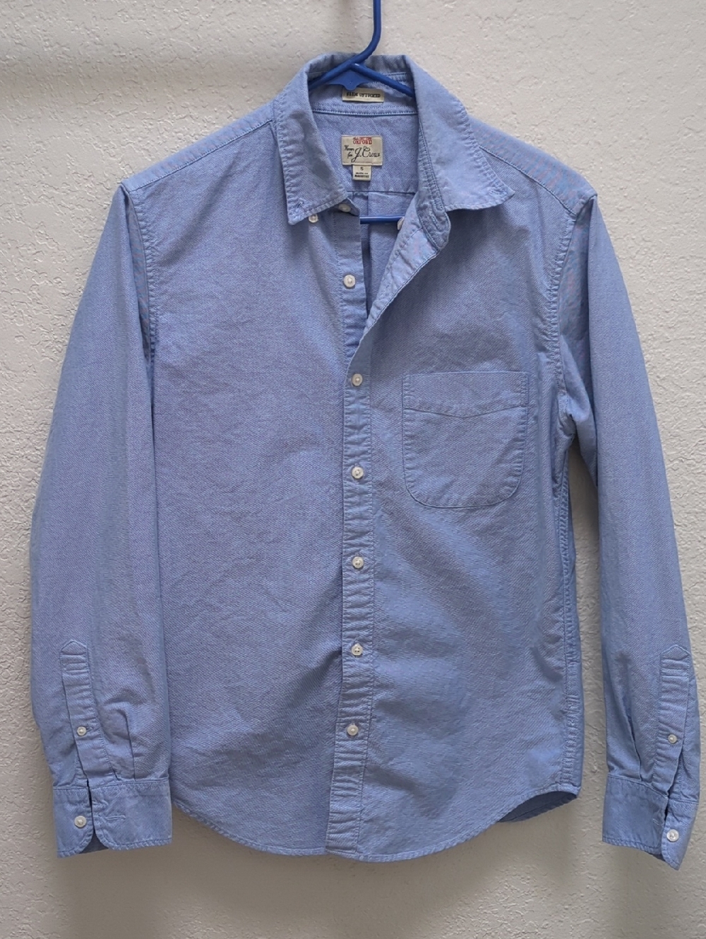 J Crew All Cotton Oxford Slim Untucked Size S